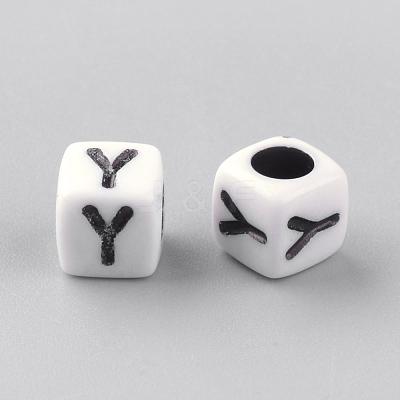 Opaque Acrylic Beads SACR-Q188-02Y-1