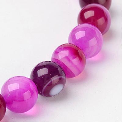 Natural Striped Agate/Banded Agate Beads AGAT-8D-5-1