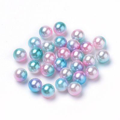 Rainbow Acrylic Imitation Pearl Beads OACR-R065-2.5mm-A05-1