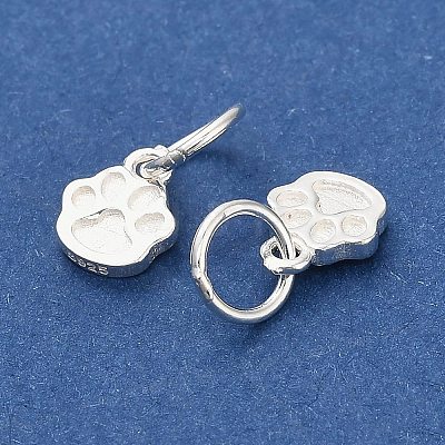 925 Sterling Silver Paw Print Charms STER-P071-07S-1