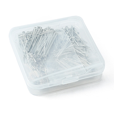 400Pcs 4 Styles Iron Flat Head Pins IFIN-FS0001-19-1