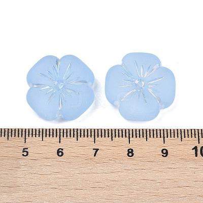 Frosted Transparent Acrylic Beads X1-OACR-P029-19B-01-1