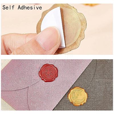 50Pcs Adhesive Wax Seal Stickers DIY-CP0010-84B-1