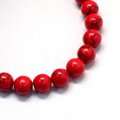 Synthetic Turquoise Gemstone Bead Strands TURQ-S280-6mm-06-1