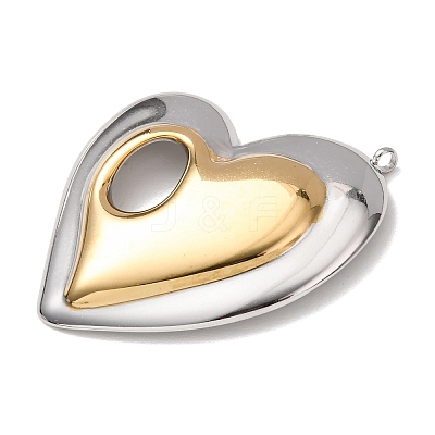 304 Stainless Steel Big Pendants STAS-Z192-06GP-1