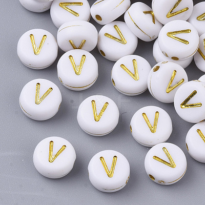 Plating Acrylic Beads X-PACR-R242-01V-1