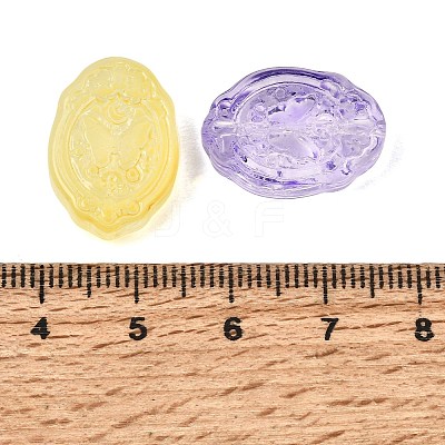 Transparent Handmade Lampwork Beads LA-CBA3B34-02-1