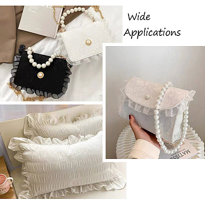 2-Layer Pleated Satin Organza Ribbons PJ-TAC0004-02E-1