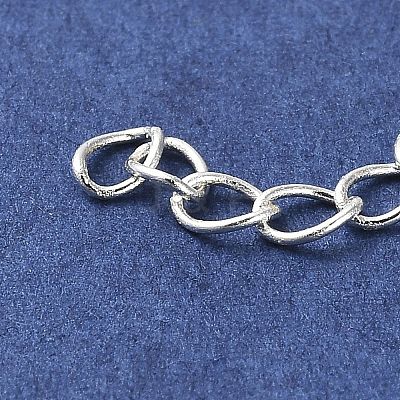 Brass Curb Chain Extender KK-Q807-13S-1