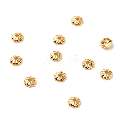 Brass Bead Cap X-KK-F824-028G-1