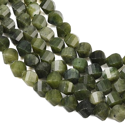 Natural Chinese Jade Beads Strands G-P611-C25-01-1