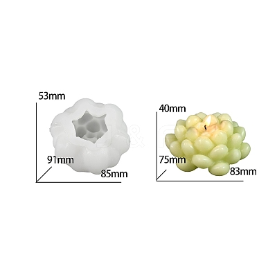 Food Grade Fleshiness DIY Candle Silicone Molds PW-WG72718-07-1
