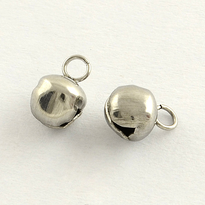Tarnish Resistant Stainless Steel Bell Pendants STAS-R061-02-1
