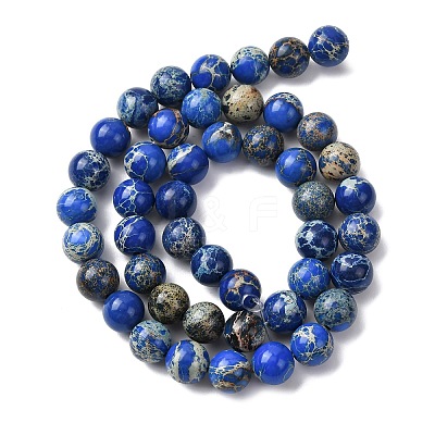 Natural Imperial Jasper Beads Strands G-A175B-8mm-06-1