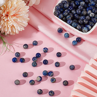 120Pcs Natural Lapis Lazuli Beads G-PA0001-15B-1