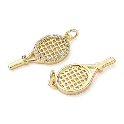 Brass Micro Pave Cubic Zirconia Pendants KK-D502-23A-G-1