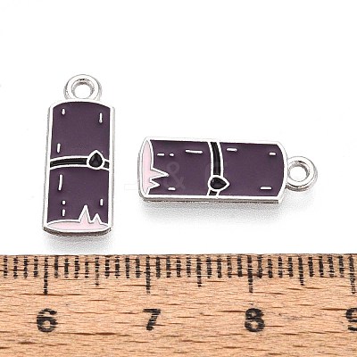 Fruit Alloy Enamel Charms PALLOY-S058-01P-12-1