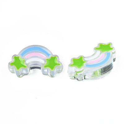 Transparent Acrylic Beads X-TACR-S117-15-1