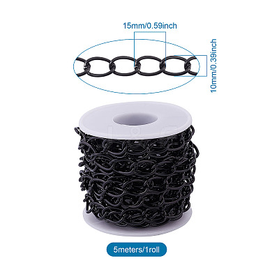 Decorative Chain Aluminium Twisted Chains Curb Chains CHA-YS0001-06-1