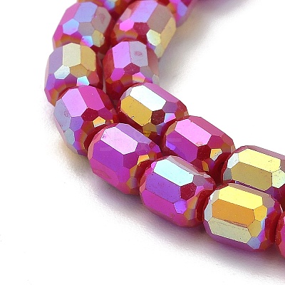 Electroplate Glass Beads Strands EGLA-D030-06A-1