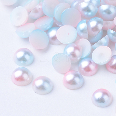 Imitation Pearl Acrylic Cabochons OACR-R063-5mm-02-1
