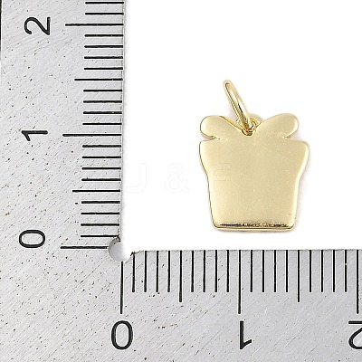 Christmas Brass Enamel Charms KK-Q028-71G-03-1