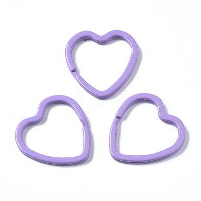 Spray Painted Iron Split Key Rings X-KEYC-S255-001-1