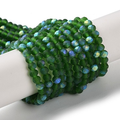 Imitation Jade Glass Beads Strands EGLA-YW0003-19B-21-1