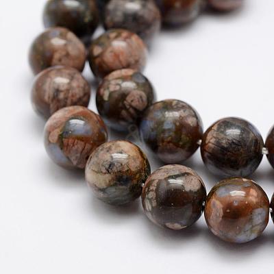 Natural Glaucophane Beads Strands G-K209-04A-10mm-1