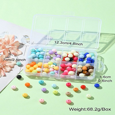 8 Colors Opaque Frosted Acrylic Beads MACR-CJ0001-79-1