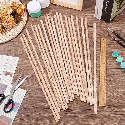 Gourd Wood Carving Waistline Edge Strips for Living Room Background Wall Decorative DIY-WH0622-560A-1
