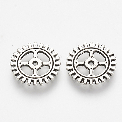 Tibetan Style Alloy Steampunk Charms TIBEP-R348-70AS-NR-1