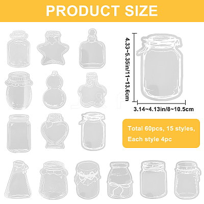 3 Styles Waterproof Self Adhesive Stamping Stickers Sets DIY-CP0011-04D-1