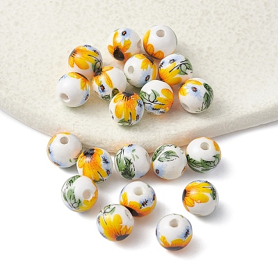 Handmade Porcelain Beads PORC-YW0001-07B-1