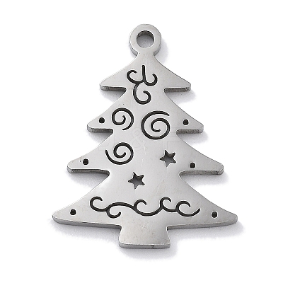 Christmas Theme Anti-Tarnish 304 Stainless Steel Pendants LS-STAS-R003-04P-03-1