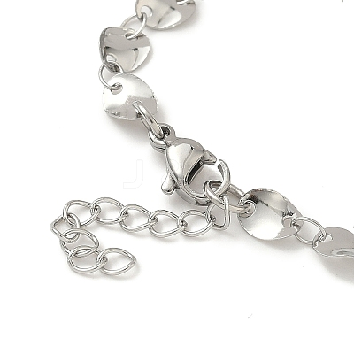 304 Stainless Steel Link Chain Bracelet Making STAS-K252-20B-P-1