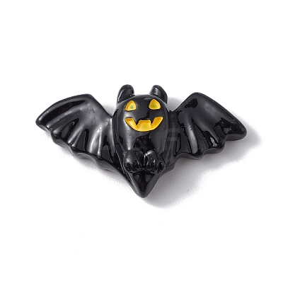 Halloween Theme Opaque Resin Cabochons RESI-E035-01K-1