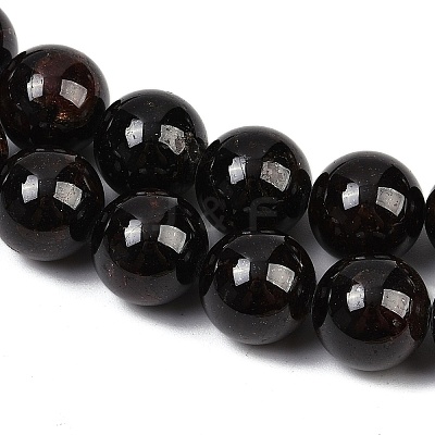 Natural Garnet Bead Strands G-P217-33-11mm-01-1