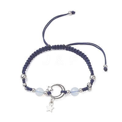 Alloy Star Charm Bracelets BJEW-JB13222-1