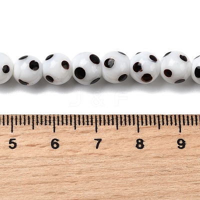 Handmade Lampwork Beads LAMP-D002-8mm-01F-1