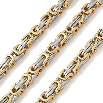 201 Stainless Steel Byzantine Chains SA-CBA46AF-02A-PG-1