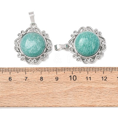 Natural Amazonite Pendants GG-CBA0251-09B-P-1
