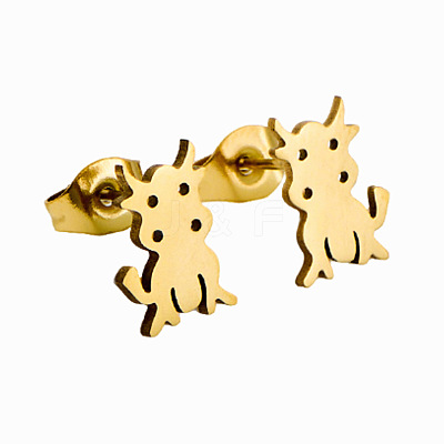 304 Stainless Steel Stud Earrings for Women WG79C8C-01-1