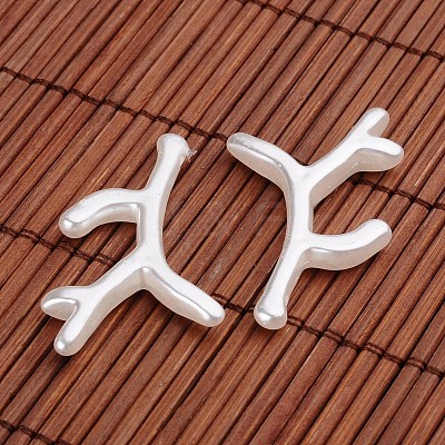 Branch Acrylic Imitation Pearl Pendants X-OACR-O002-7253-1