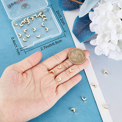 40Pcs Rack Plating Eco-friendly Brass Beads KK-BBC0007-68-1