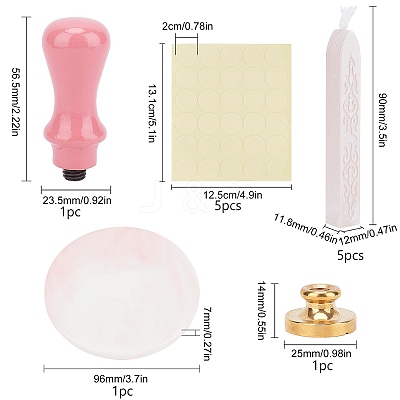 Wax Seal Stamp Set DIY-CP0003-53-1