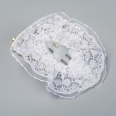 Plastic Imitation Pearl Stretch Bracelets FIND-WH0043-78-1