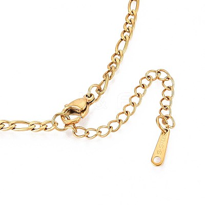 3MM 304 Stainless Steel Figaro Chain Necklaces NJEW-N058-13G-1