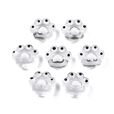 Transparent Acrylic Enamel Beads TACR-G040-04-1