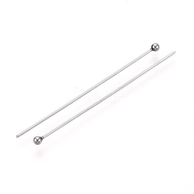 304 Stainless Steel Head Pins STAS-T065-40mm-20P-1